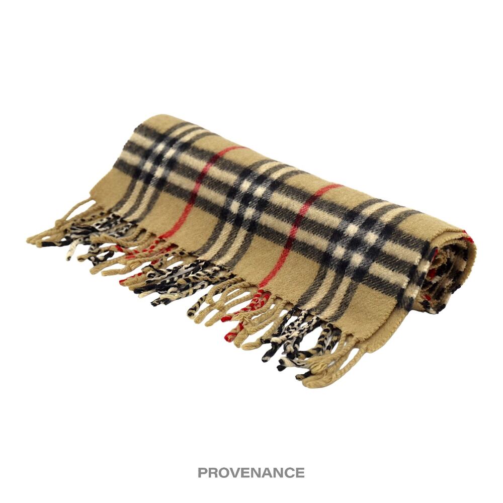 🔴 Burberry Scarf - Silver Jubilee Nova Check Cashmere - Picture 4 of 5
